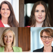 Anna Neumann; Sonja Hausmann, Vorstand der Sparkasse KölnBonn; Susanne Pietsch, Finanzvorständin der HGK AG; Moderation: Bianca Thomas, Business Coach, Journalistin