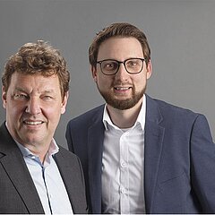 Josef Finauer, Geschäftsführer Autohaus24 & Michael Mazanec, Geschäftsführer Agentur RED